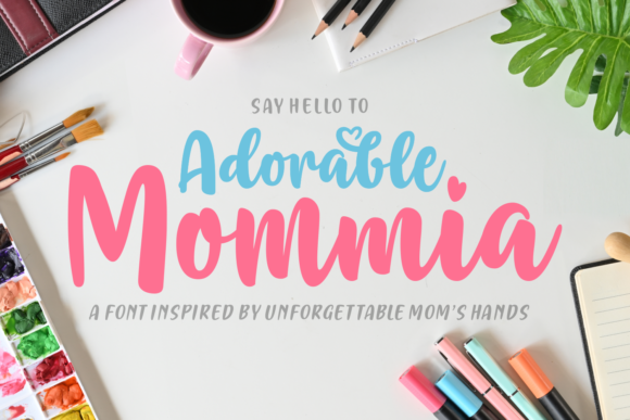 Adorable Mommia: A Whimsical Script Handwritten Font for Creative Projects