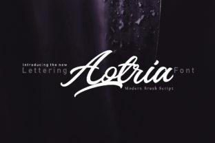 Aotria: A Striking Handwritten Font for Elegant Digital Branding