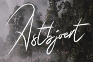 Astbjoert: The Rough Brush Font for Striking Editorial Design