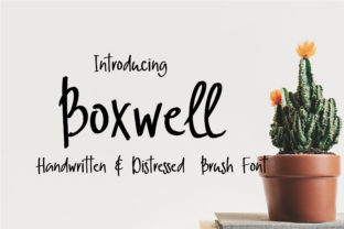 Boxwell: The Distressed Handwritten Font for Authentic Editorial Design