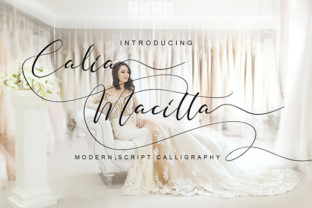 Calia Macitta Typeface for Elegant Handmade Crafts