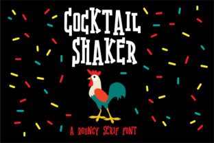 Cocktail Shaker: A Whimsical Serif for Editorial Design