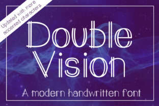 Double Vision Typeface for Editorial and Decorative Design Projects