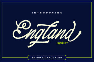 England Script: A Retro Signage Typeface for Bold Branding