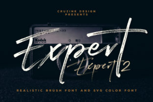 Expert Font: Bold Handwritten Style for Crafts and Branding