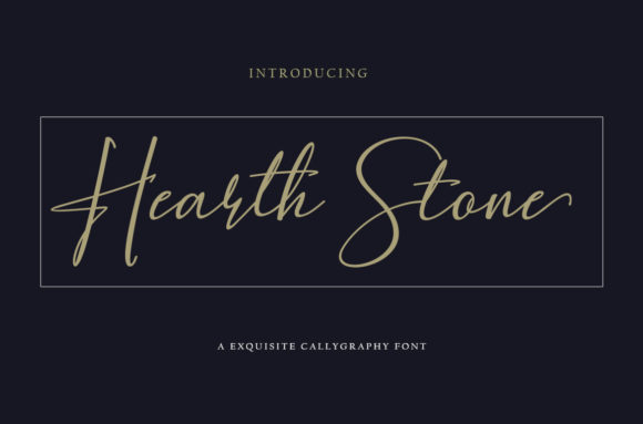 Hearth Stone: A Modern Handwritten Script Font for Editorial Design