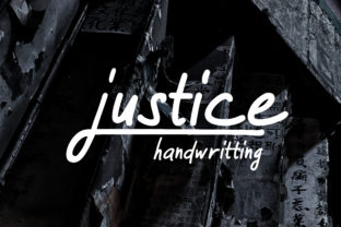 Justice Handwritten Font for Campaign Branding and Social Graphics