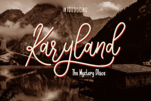 Karyland Duo: A Striking Script Handwritten Typeface for Editorial Design