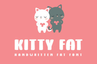 Kitty Fat: A Bold Script Handwritten Font for Playful Editorial Design