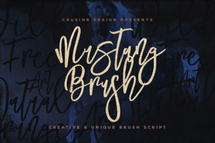 Mustang Brush Font for Editorial Design and Brand Identity