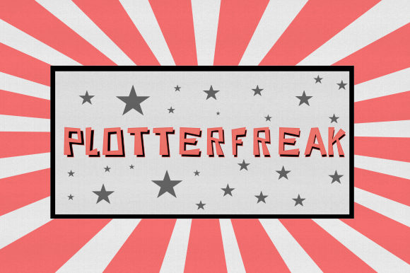 Plotterfreak: The Cartoon-Styled Freaky Font for Spooky and Fun Editorial Design
