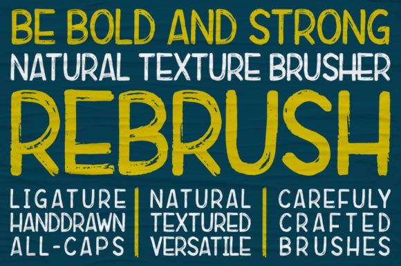 Rebrush Typeface Review: Organic Brush Fonts for Campaign Design