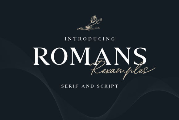 Romans Rexamples Duo: Elevating Editorial Design with Script Handwritten Fonts