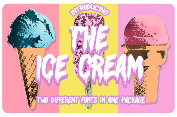 The Ice Cream Typeface: A Sweet Blackletter Font for Handmade Branding