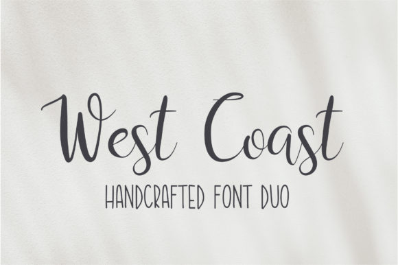 West Coast: A Romantic Script Handwritten Typeface for Editorial Design