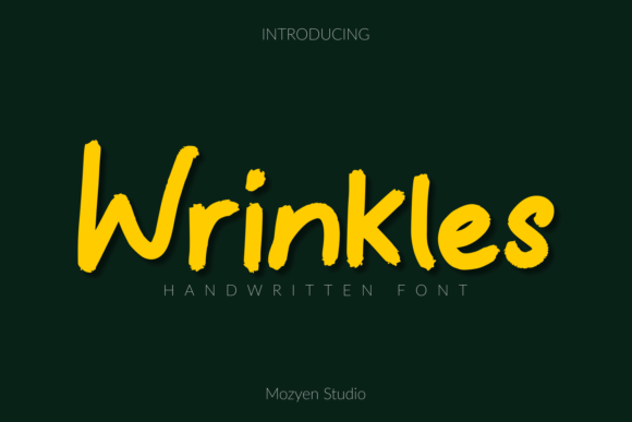 Wrinkles Typeface: A Versatile Script Font for Editorial Design